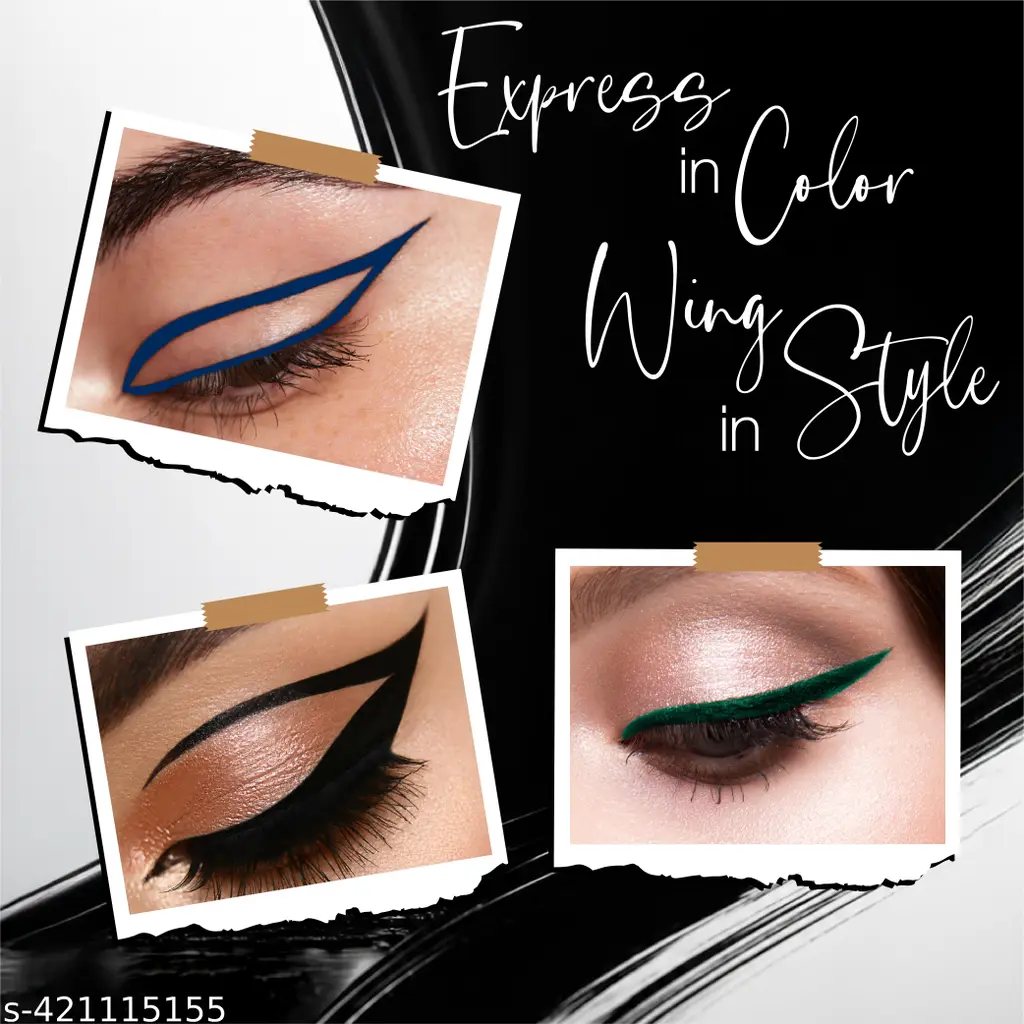 Dazller Liquid Eyeliner | Waterproof | Precise Application | Smudge-proof | Vibrant Matte | Long Stay | Quick Dry | Black | 9.5ml